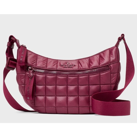 New Kate Spade Camden Quilted Large Sling Bag Blackberry Preserves - Picture 1 of 5